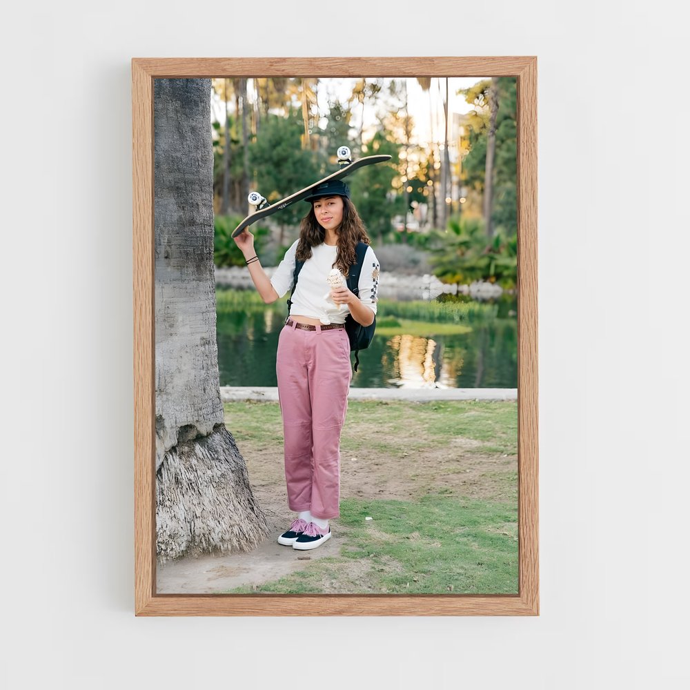 Poster Skate avec Lizzie – affiche Skateboard (vue 4)